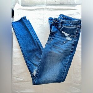 American Eagle Women's Blue Skinny Jeans